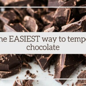The EASIEST way to temper chocolate | chocolate chips WITHOUT a candy thermometer