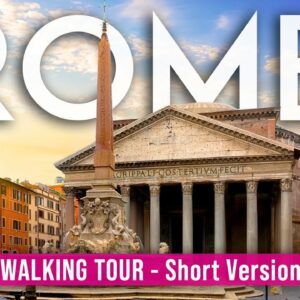 Rome 4K Walking Tour – With Captions – [Immersive sound – 4K/60fps]