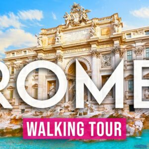 Rome 4K Walking Tour – With Captions [4K/60fps]