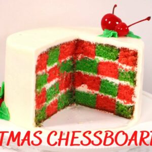 Christmas Chessboard Cake- Chessboard Cake