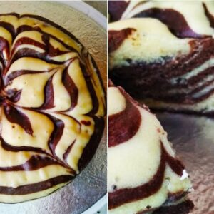 marble cake recipe || chocolate marble cake || zebra stripes cake @Recipe Reshaped