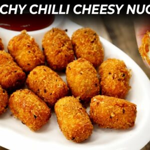 Cheesy Chilli Nuggets – Easy Spicy Crunchy Starter Recipe – CookingShooking