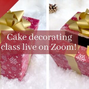Cake Decorating Class – Christmas Gift Box