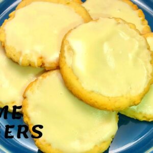 Lime Zingers- Lime Cookies with cream cheese topping