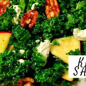 Kale, Apple & Pecan Salad recipe- Easy raw salad