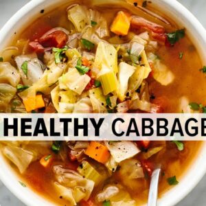CABBAGE SOUP | super easy, vegetarian soup for a healthy diet
