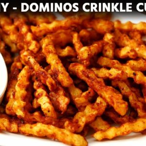 Crinkle Fries Recipe – Dominos Style CRUNCHY MASALA French Fry – CookingShooking