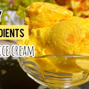 Mango Ice Cream Recipe|3 Ingredients|Ice Cream Recipe |Mango Dessert Recipes|Yummy Recipes Ice cream