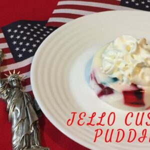 4th of July dessert :Broken glass pudding- Super easy Jello pudding