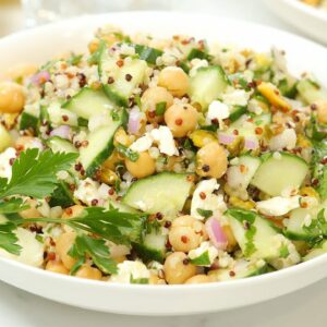 Chickpea, Cucumber & Feta Salad | Protein Packed Meal Prep Recipe