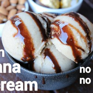 frozen creamy banana ice cream recipe – no sugar, no cream, no machine | homemade banana ice cream