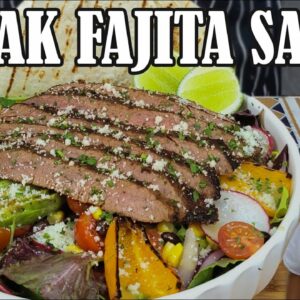 How to Make Steak Fajitas Recipe | Fast and Easy Steak Fajita Salad by Lounging with Lenny