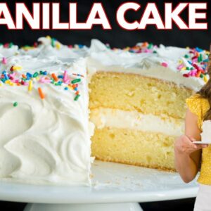 The Best VANILLA CAKE I’ve Ever Made + VANILLA BUTTERCREAM