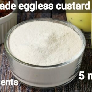 eggless custard powder recipe with 3 ingredients | how to make homemade custard flour
