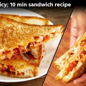10 Min Sandwich – Crunchy Onion Tomato Toast , CookingShooking Recipe