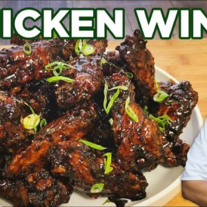 How to Make Crispy Fried Chicken Wings | Super Bowl Appetizer by Lounging with Lenny