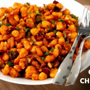 Crispy Corn Chilly – Restaurant Style Crunchy Corn Pepper Recipe – CookingShooking