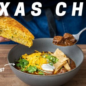 Is Chili Without Beans Good? (Texas Style Chili + Bonus Cornbread Recipe)