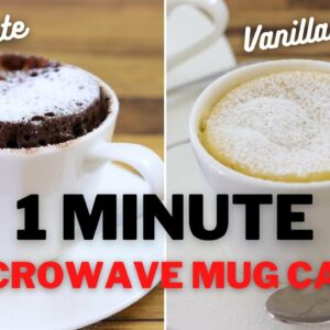 Microwave Mug Cake – 2 Easy Recipes