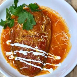 HOW TO MAKE CHILES RELLENOS IN RED SAUCE