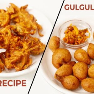 2 Pakoras Recipe for Monsoon – Gulgule and Pyazi – CookingShooking