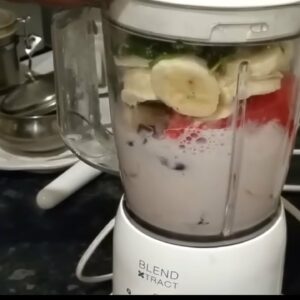 mix fruit juice recipe smoothie breakfast recipes healthy shakes banana apple watermelon 2019