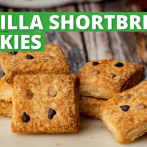 Vanilla Shortbread Cookies Recipe | Butter Biscuit | 4 Ingredients Cookies | Biscuit Recipes | Cookd