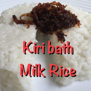 Milk rice/ Kiribath-Quick & Easy: කිරි බත්