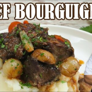 Beef Bourguignon | Best French Beef Stew with Red Wine by Lounging with Lenny