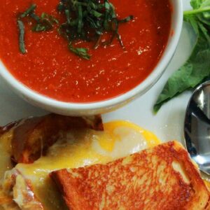 Tomato Soup Recipe and Grilled Cheese with Prosciutto