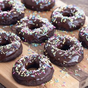 Easy Baked Chocolate Doughnuts (Chocolate Donuts) – No yeast, No eggs, No butter