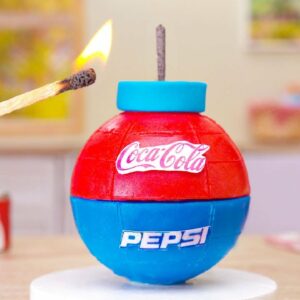 PEPSI Or COCA-COLA | Satisfying Miniature Chocolate Cake Decorating | Awesome Tiny Cake Recipe