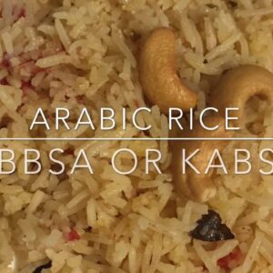 Arabic rice -Kabbsa