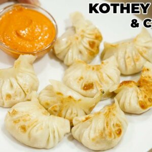 Kothey Momo & Chutney Combo – NO STEAMER , NEPALI VEG MOMOS RECIPE – CookingShooking