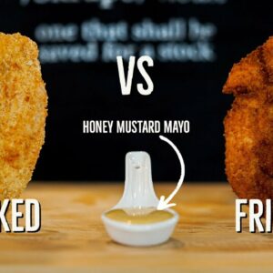 Chicken Tenders and Honey Mustard Mayonnaise | Baked Vs Fried