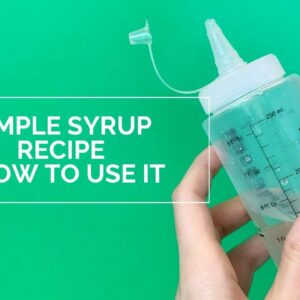 Simple Syrup Recipe + How To Use it on Your Cakes