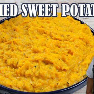 How to Make Mashed Sweet Potatoes for Thanksgiving | Recipe by Lounging with Lenny