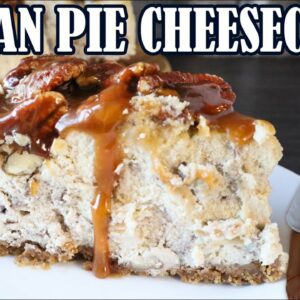 Pecan Pie Cheesecake Recipe by Lounging with Lenny