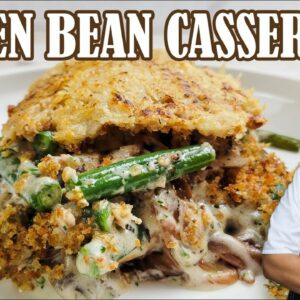Green Bean Casserole with Cheese | Best Side Dish for Thanksgiving Dinner by Lounging with Lenny