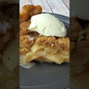 Apple Crumble Pie #shorts