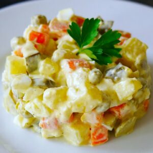 Russian Salad | Olivier Salad Recipe | Салат Оливье