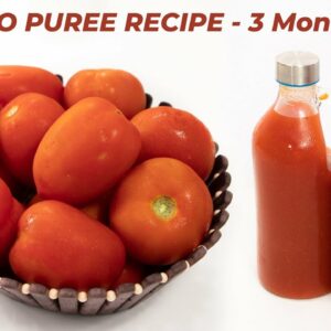 Tomato Puree – Basic Recipe with 3 Months Life – CookingShooking