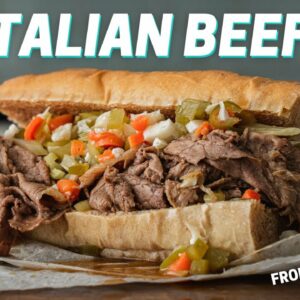 CHICAGO STYLE ITALIAN BEEF SANDWICH (Made By Man From Chicago)