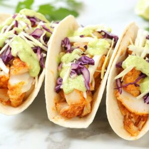 Easy Fish Tacos |  Healthy 30 Minute Recipe!