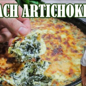 Best Spinach Artichoke Dip Recipe | Spinach Artichoke Dip from Scratch by Lounging with Lenny