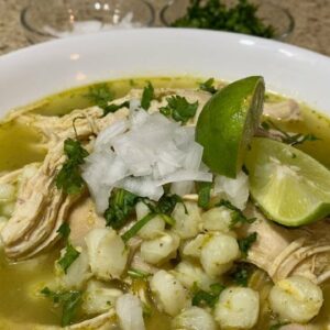 HOW TO MAKE CHICKEN POZOLE VERDE - Table and Flavor