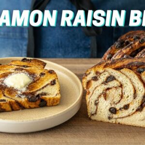 THE BEST CINNAMON RAISIN BREAD with a Twist (literally)