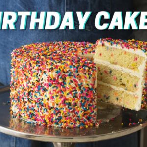 BIRTHDAY CONFETTI CAKE 🎂 (Funfetti Cake)
