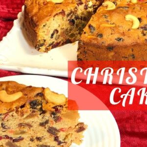 Christmas cake recipe- Rich & Moist Fruit Cake/ Plum Cake