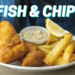 Crispy Homemade FISH AND CHIPS Recipe